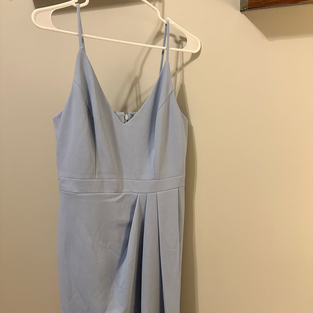 BHLDN Sky Blue Midi Dress